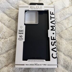 Black Matte BLOX CaseMate iPhone 14 Pro Max MagSafe Square Sold Out Phone Case